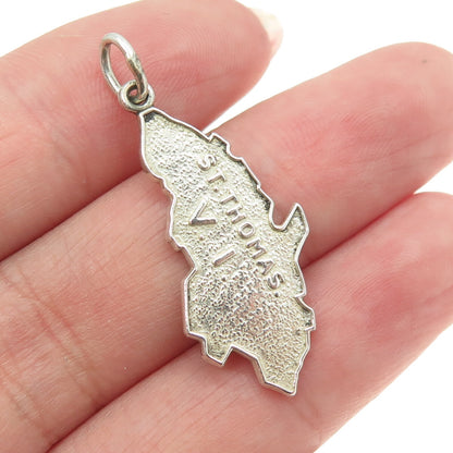925 Sterling Silver Vintage Mexico Saint Thomas, Virgin Islands Pendant