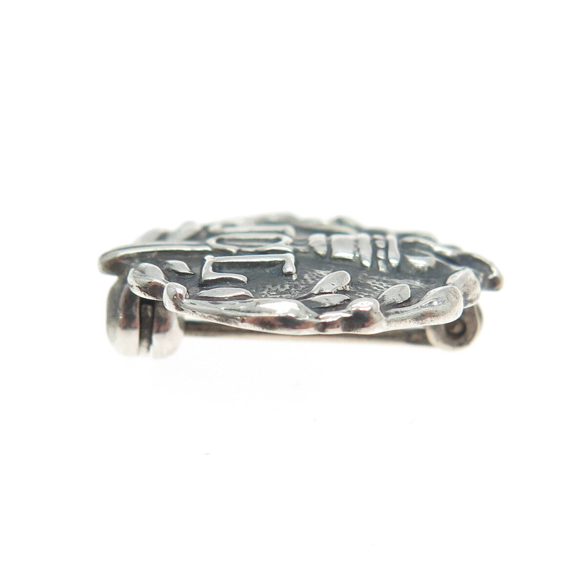 925 Sterling Silver Antique Art Deco JCL Junior Classical League Torch Brooch
