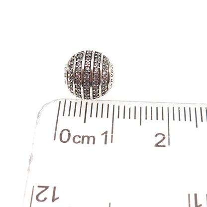 Pandora 925 Sterling Silver C Z Essence Confidence Slide Bead Charm