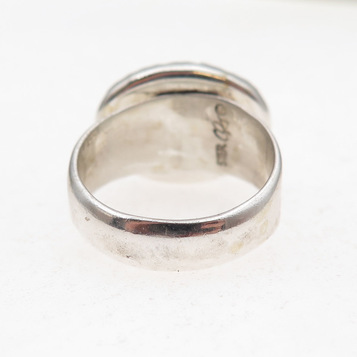 Carolyn Pollack Old Pawn 925 Sterling Silver Vintage Turquoise Ring Size 8.25