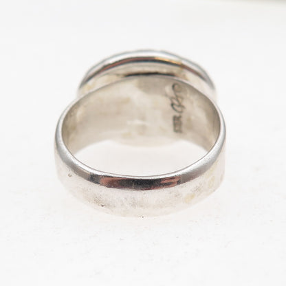 Carolyn Pollack Old Pawn 925 Sterling Silver Vintage Turquoise Ring Size 8.25