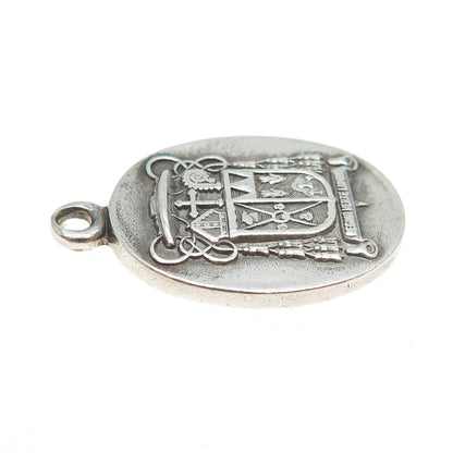 DIEGES & CLUST 925 Sterling Silver Antique Art Deco Bishop Kellenberg Pendant