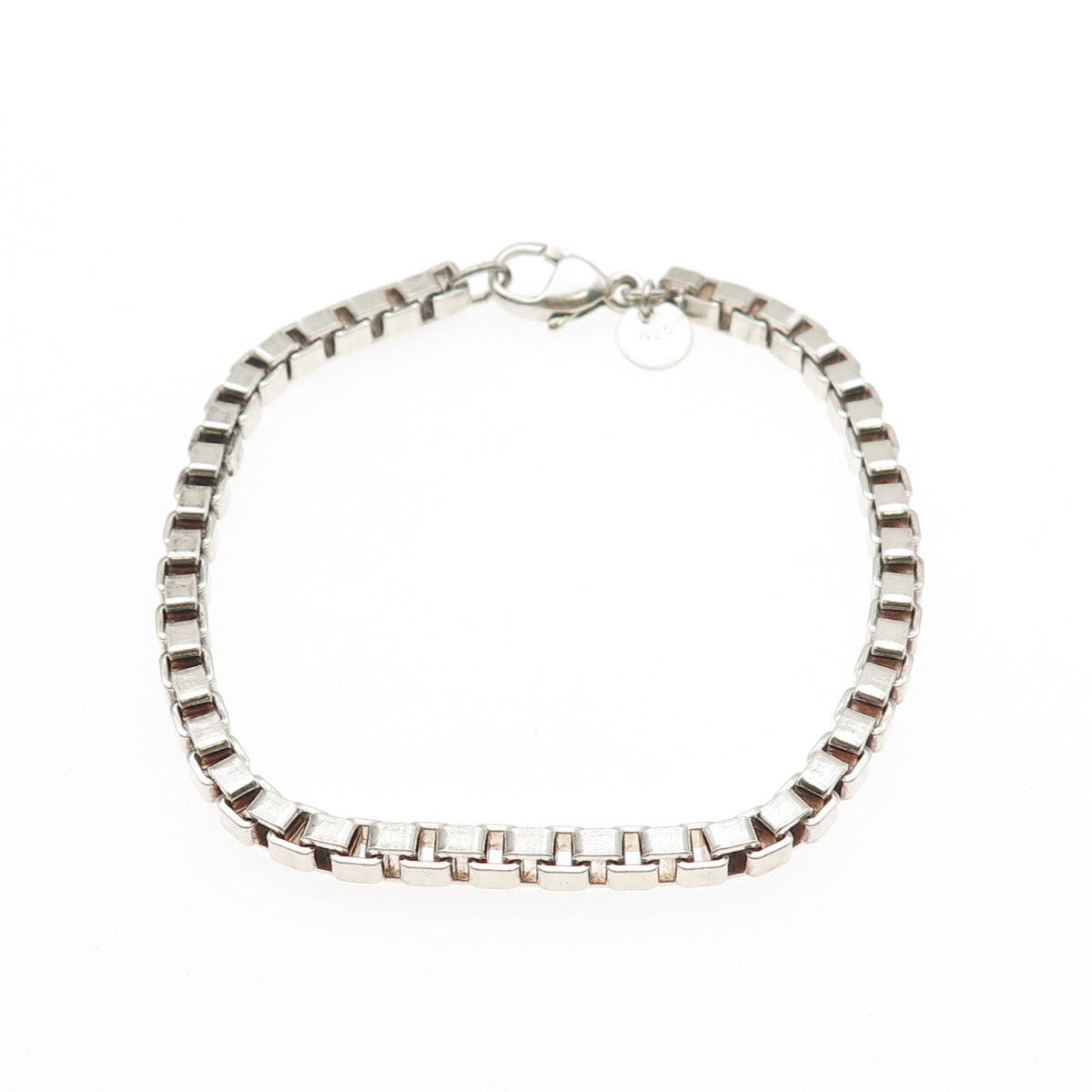 Tiffany & Co. 925 Sterling Silver Vintage Venetian Link Bracelet 7.25