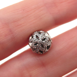 Pandora 925 Sterling Silver C Z Essence Appreciation Slide Bead Charm