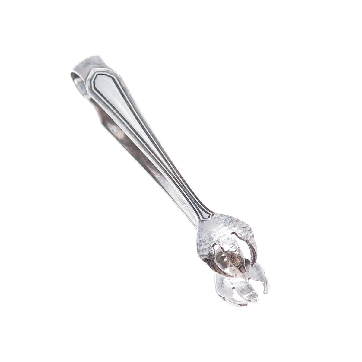 MOUNT VERNON 925 Sterling Silver Antique 1911 Sulgrave Sugar Tongs