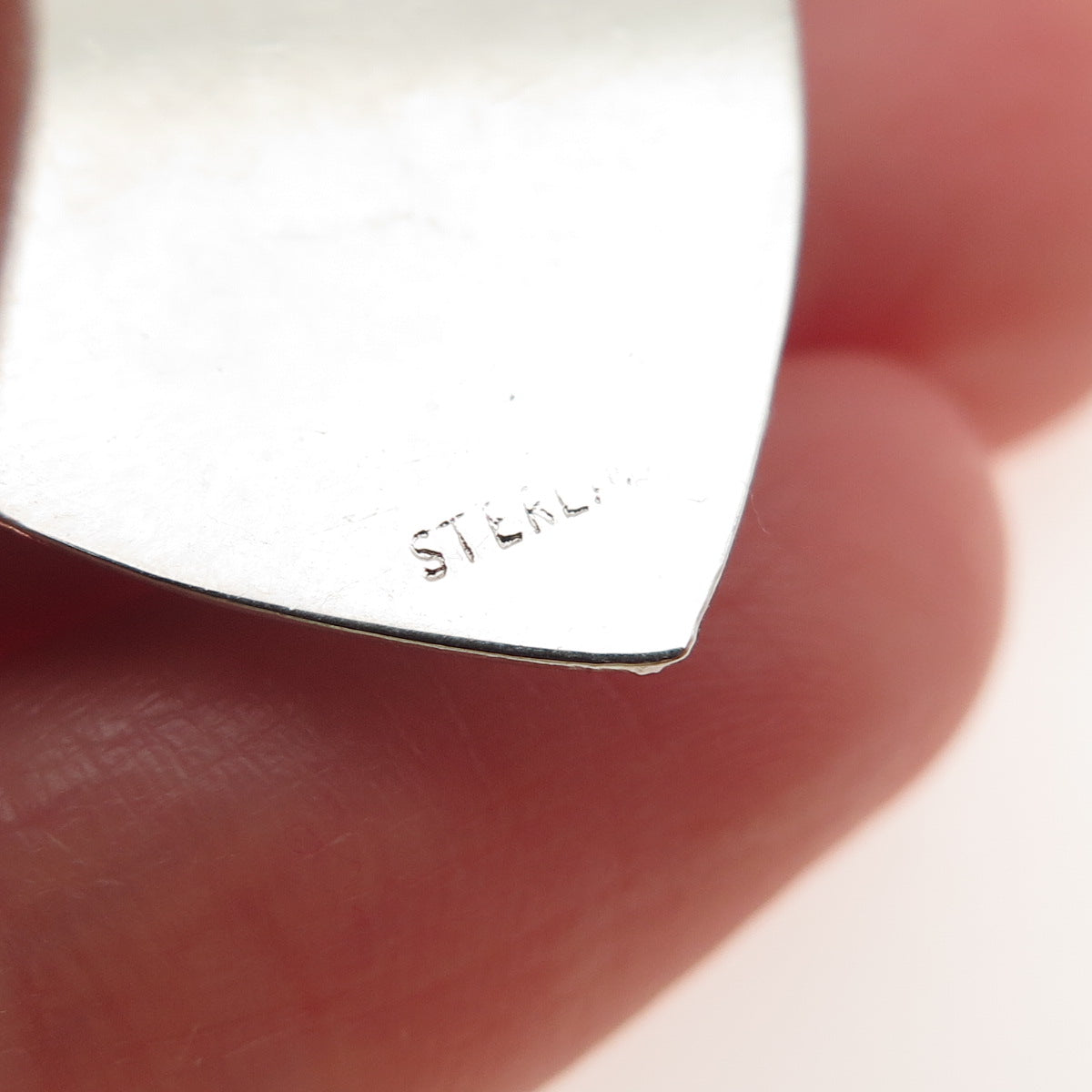 925 Sterling Silver Vintage Faux Pearl & Rhinestone Flower Charm Pendant