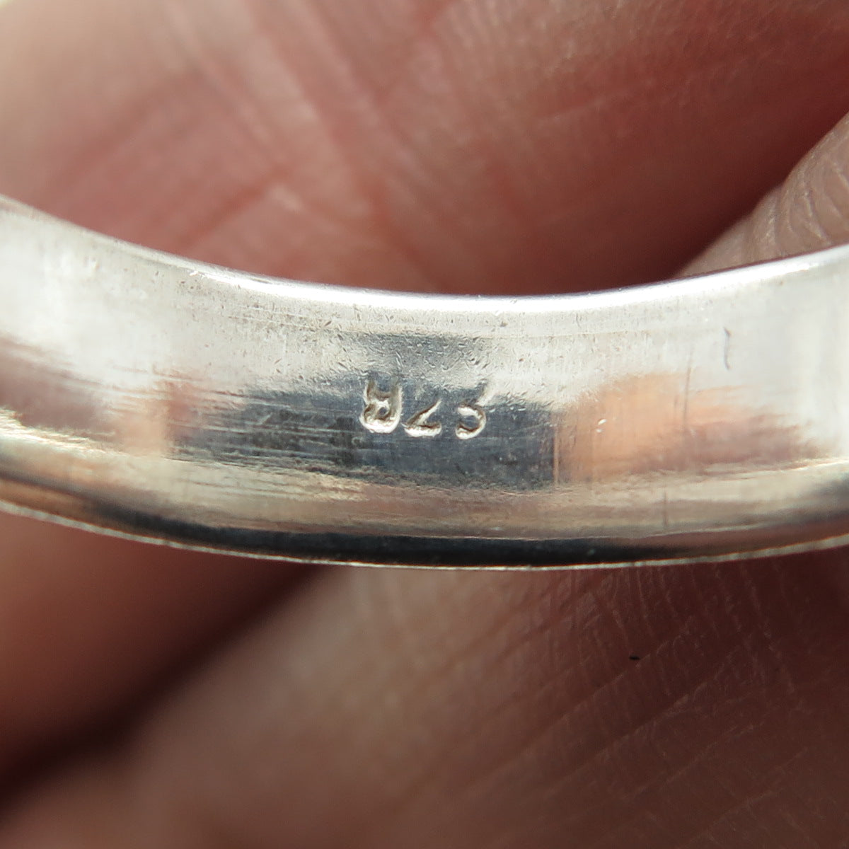 925 Sterling Silver Vintage Classic Wedding Band Ring Size 12