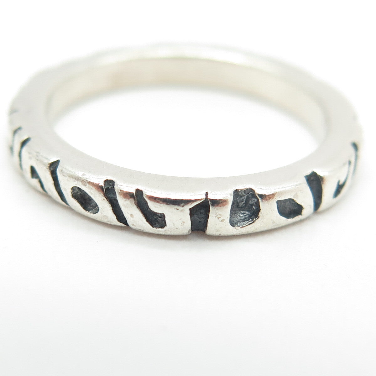SILPADA 925 Sterling Silver Vintage Modernist Band Ring Size 7.25