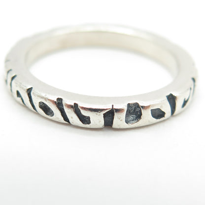 SILPADA 925 Sterling Silver Vintage Modernist Band Ring Size 7.25