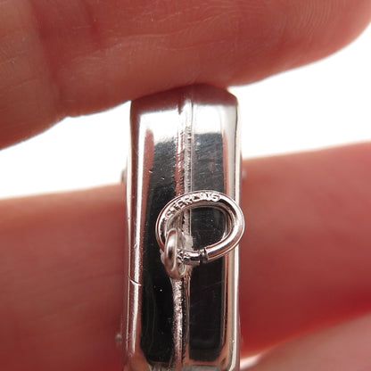 Art's Elegance 925 Sterling Silver Vintage Volkswagen Bus 3D Charm Pendant