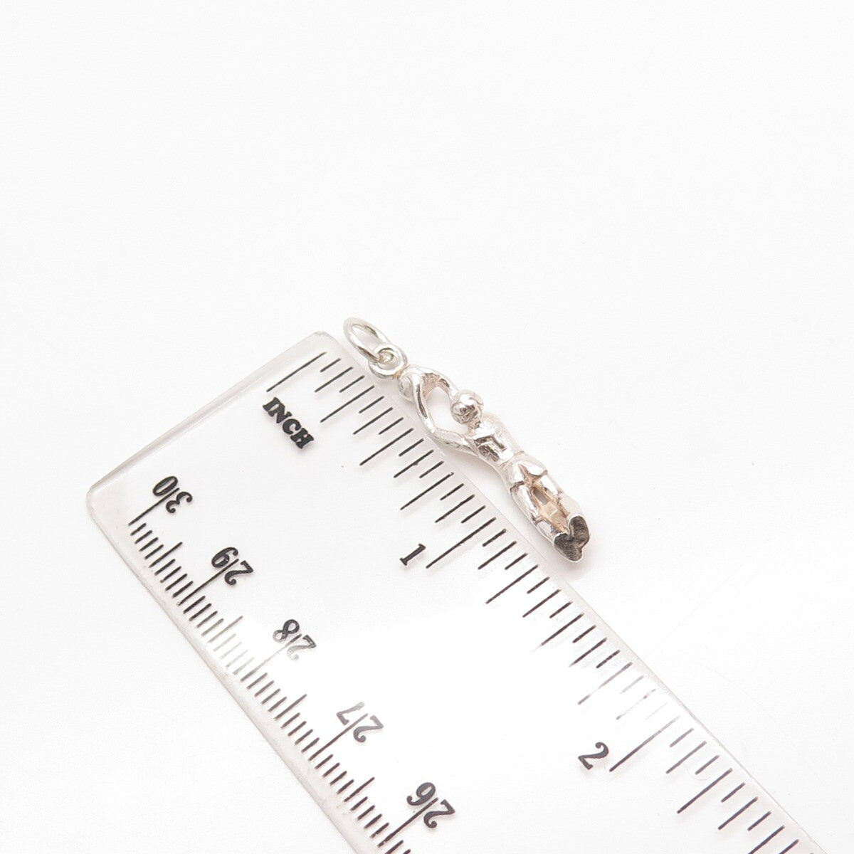 925 Sterling Silver Vintage Basketball Player Charm Pendant