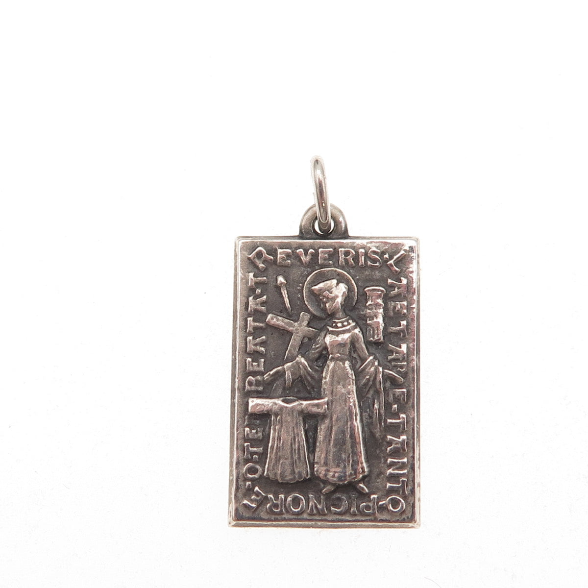 935 Silver Vintage Heiliger Rock Trier 1959 Oxidized Charm Pendant