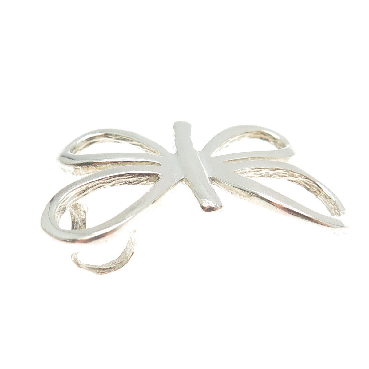 925 Sterling Silver Vintage Butterfly Slide Pendant