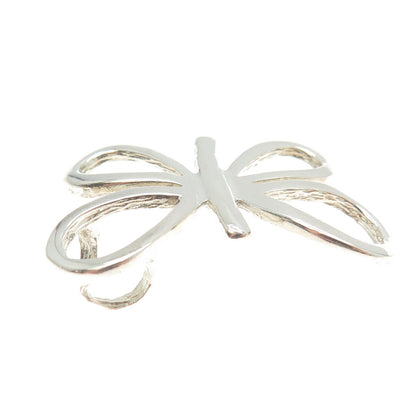 925 Sterling Silver Vintage Butterfly Slide Pendant