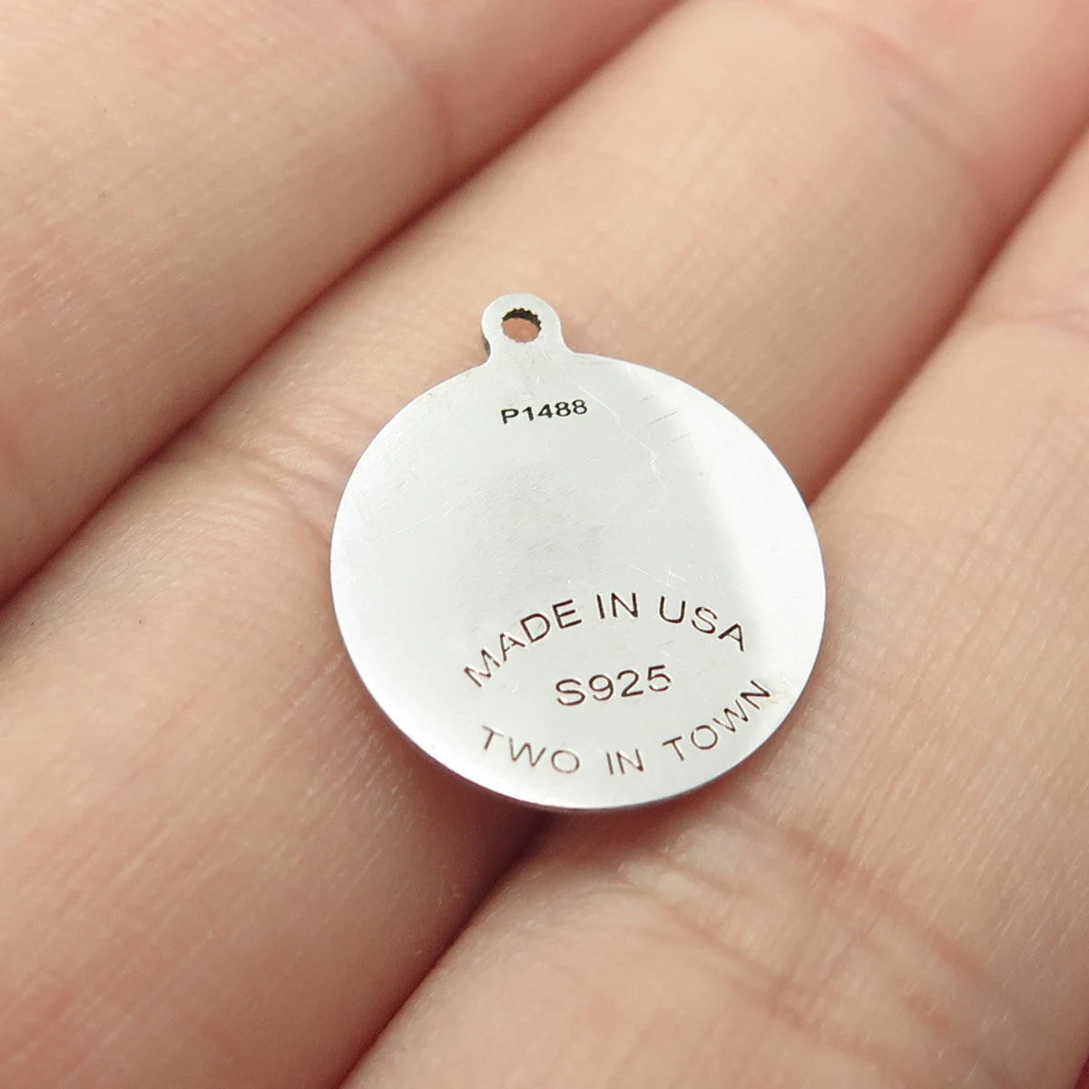 925 Sterling Silver USA Two In Town Duck Bath Toy Charm Pendant