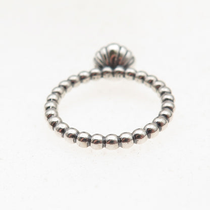 Pandora 925 Sterling Silver Real Lapis September Birthstone Ring Size 6.75