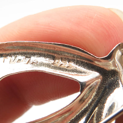 925 Sterling Silver Vintage Bow Pin Brooch