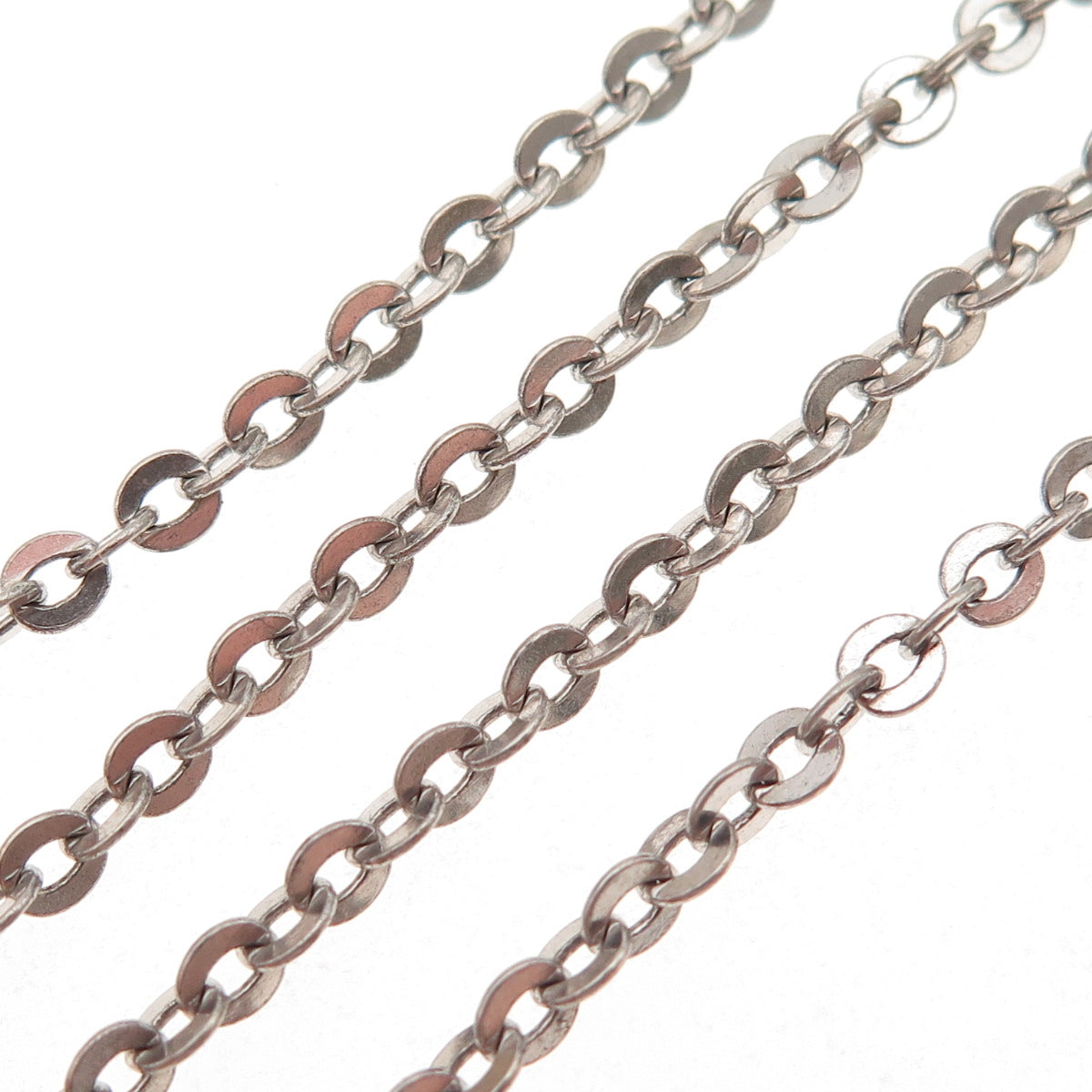 UnoAErre Sterling Silver Vintage Italy Cable Chain Necklace 24" (missing lock)