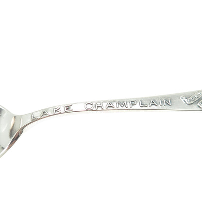 CHARLES M ROBBINS Sterling Silver Antique Art Deco Lake Champlain Coffee Spoon