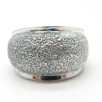 925 Sterling Silver Vintage Textured Ring Size 7