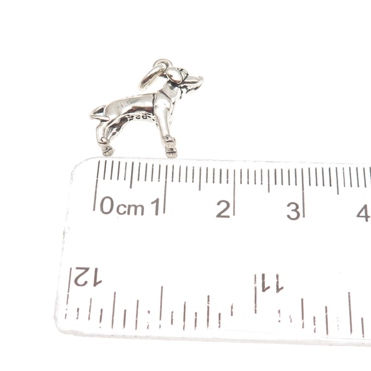 925 Sterling Silver Vintage Rhodesian Ridgeback Dog 3D Mini Charm Pendant
