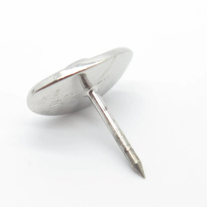 925 Sterling Silver Vintage Real Mother-of-Pearl Textured Tie Clip