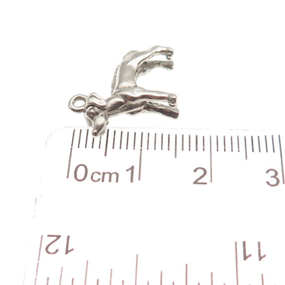 925 Sterling Silver Vintage Rhodesian Ridgeback Dog 3D Mini Charm Pendant