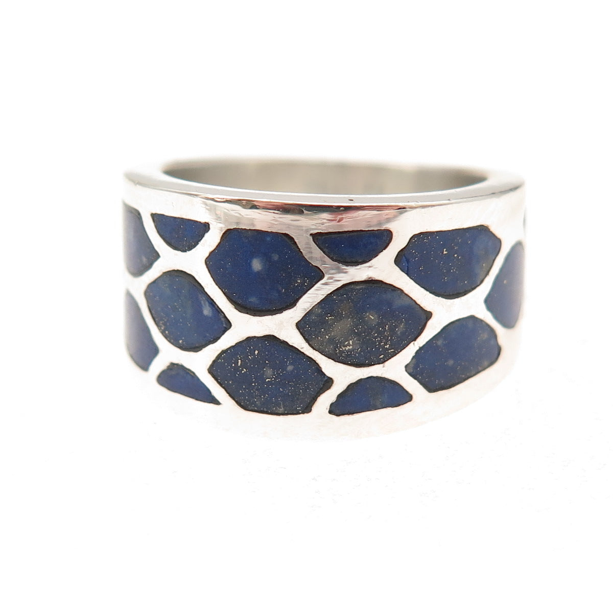 Metropolitan Museum of Art 925 Sterling Silver Vintage Real Lapis Ring Size 7