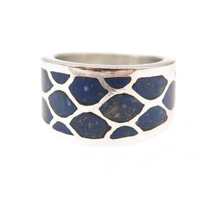 Metropolitan Museum of Art 925 Sterling Silver Vintage Real Lapis Ring Size 7