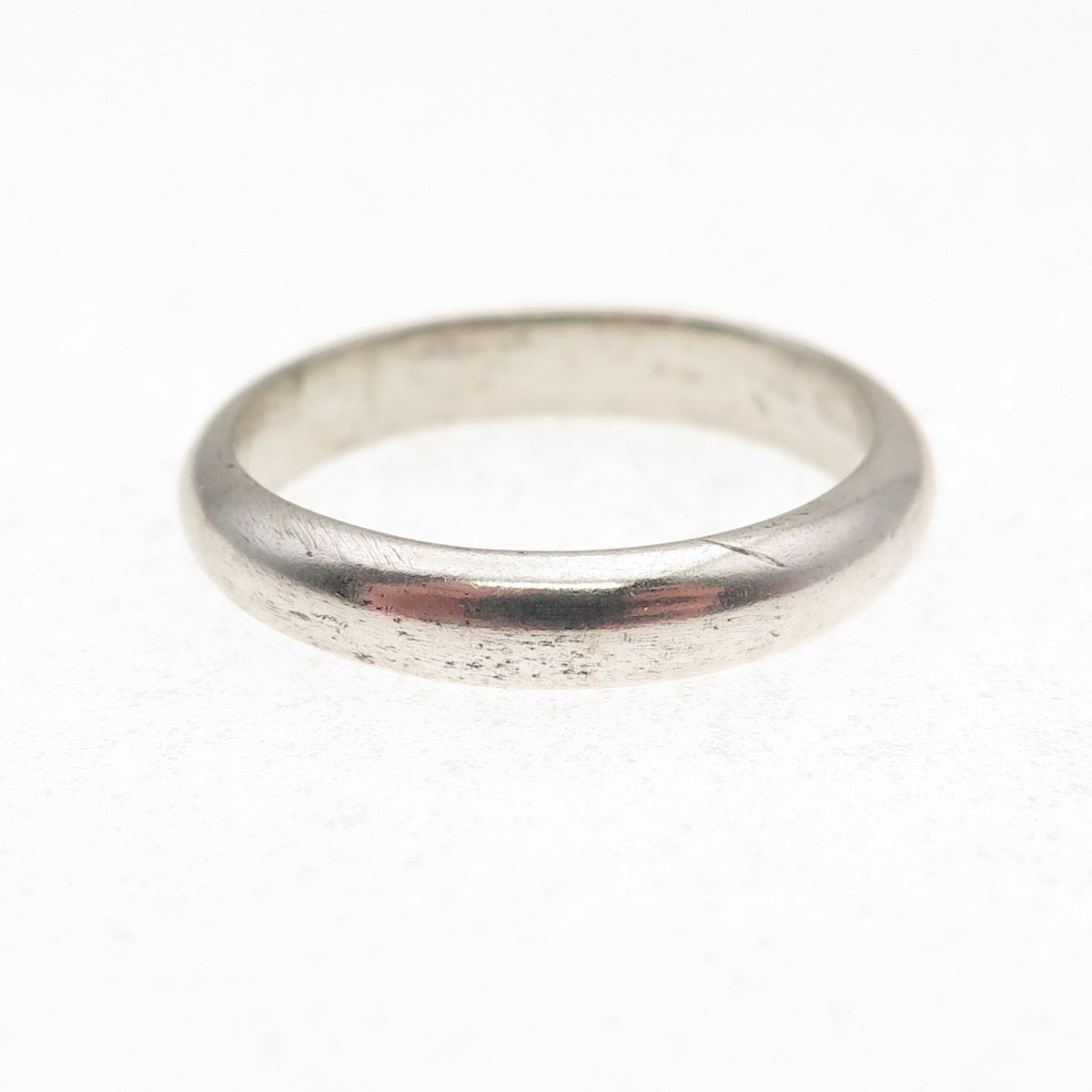 925 Sterling Silver Vintage Classic Wedding Band Ring Size 9.75