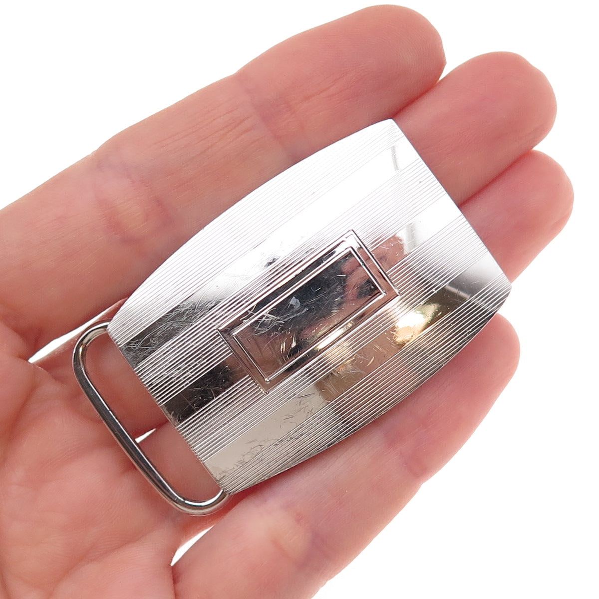B.A. Ballou 925 Sterling Silver Vintage Belt Buckle