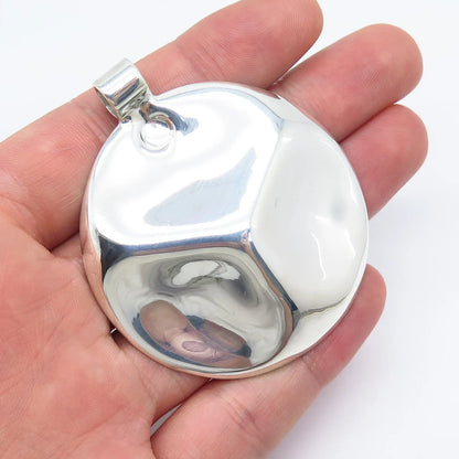 925 Sterling Silver Vintage Modernist Slide Pendant