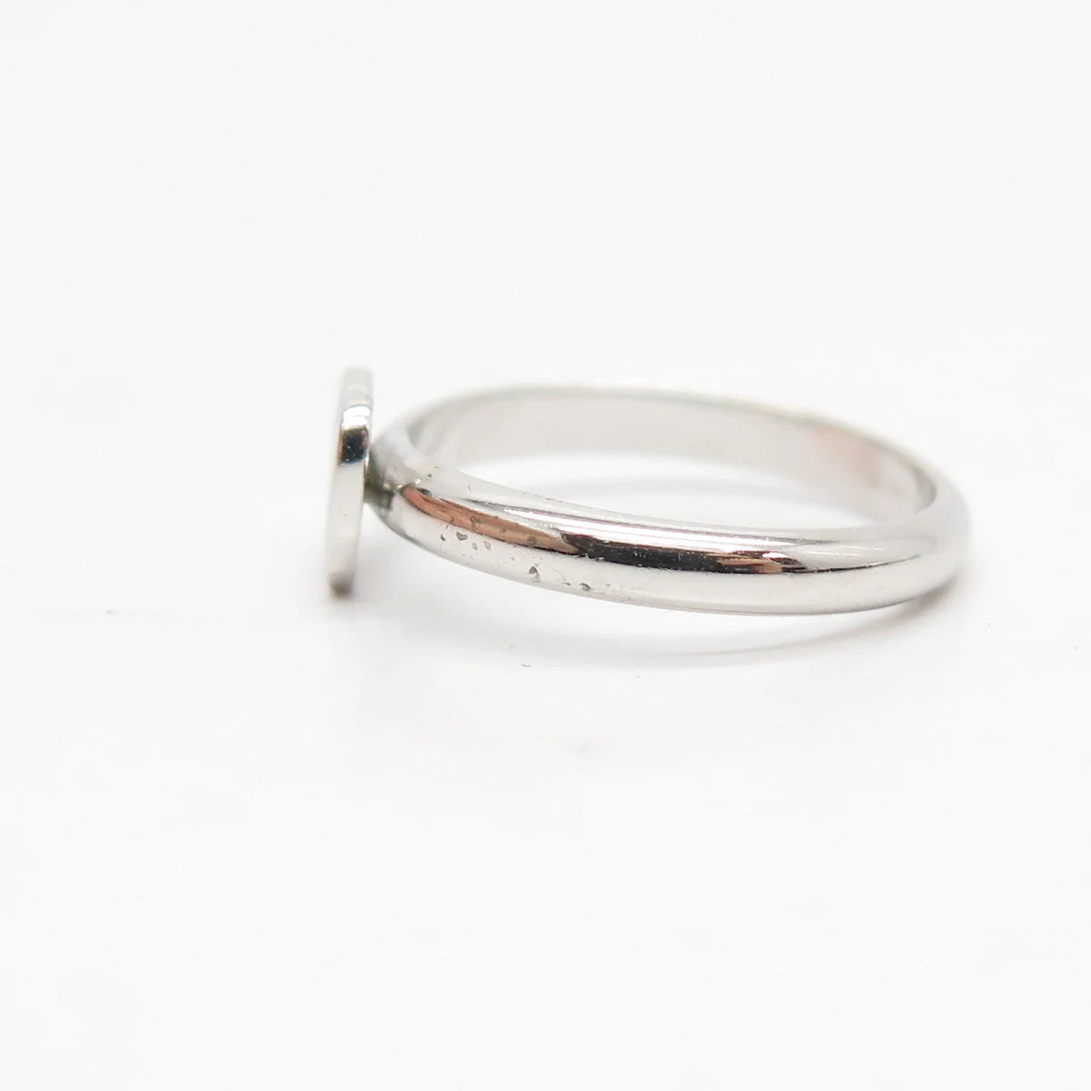 925 Sterling Silver Vintage Double Heart Ring Size 5