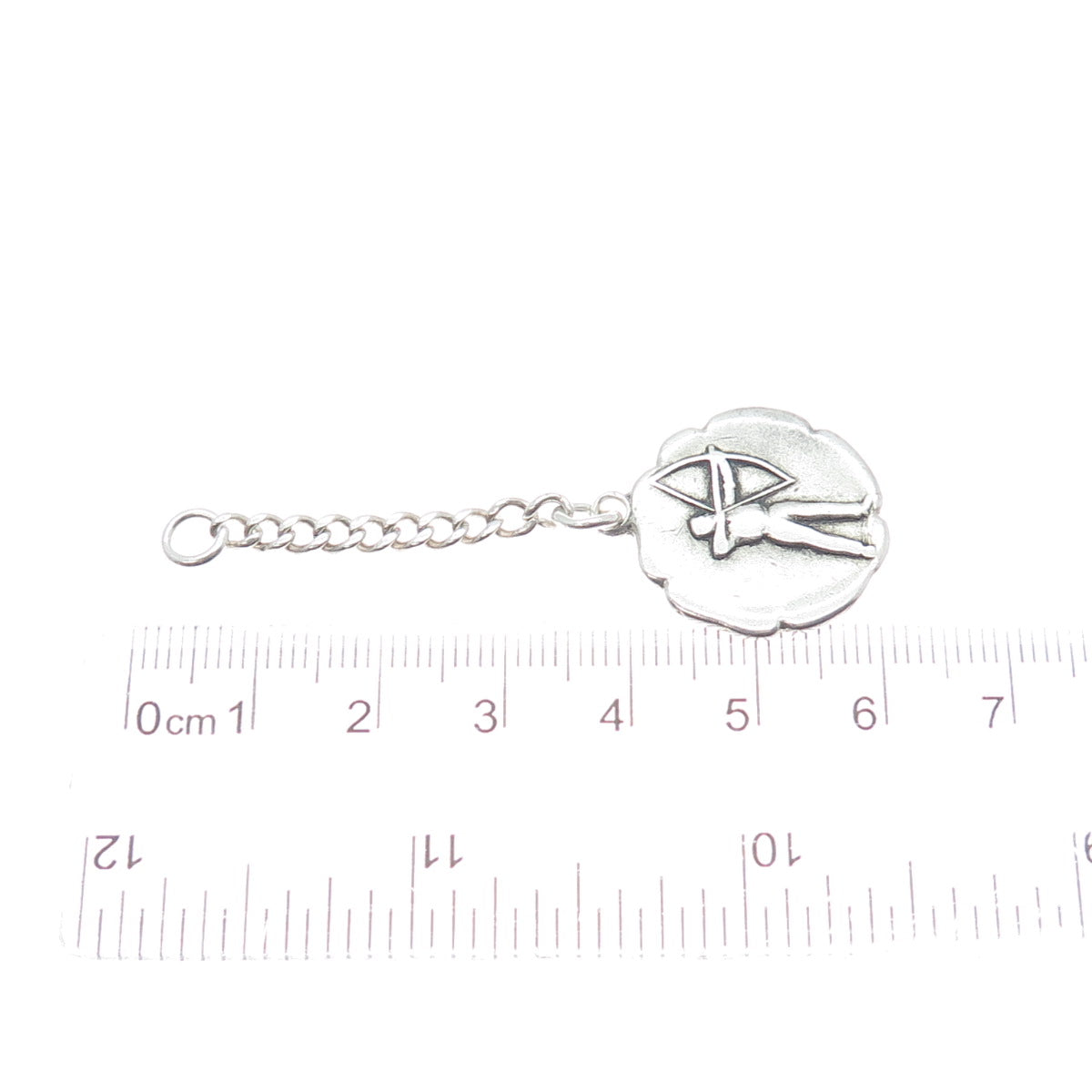 J.M. FISHER 925 Sterling Silver Vintage Archery Sport Key Chin Fob
