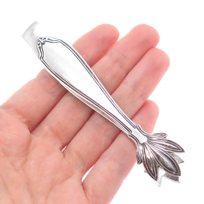 SAART BROS 925 Sterling Silver Antique 1900 La Tosca Sugar Tongs