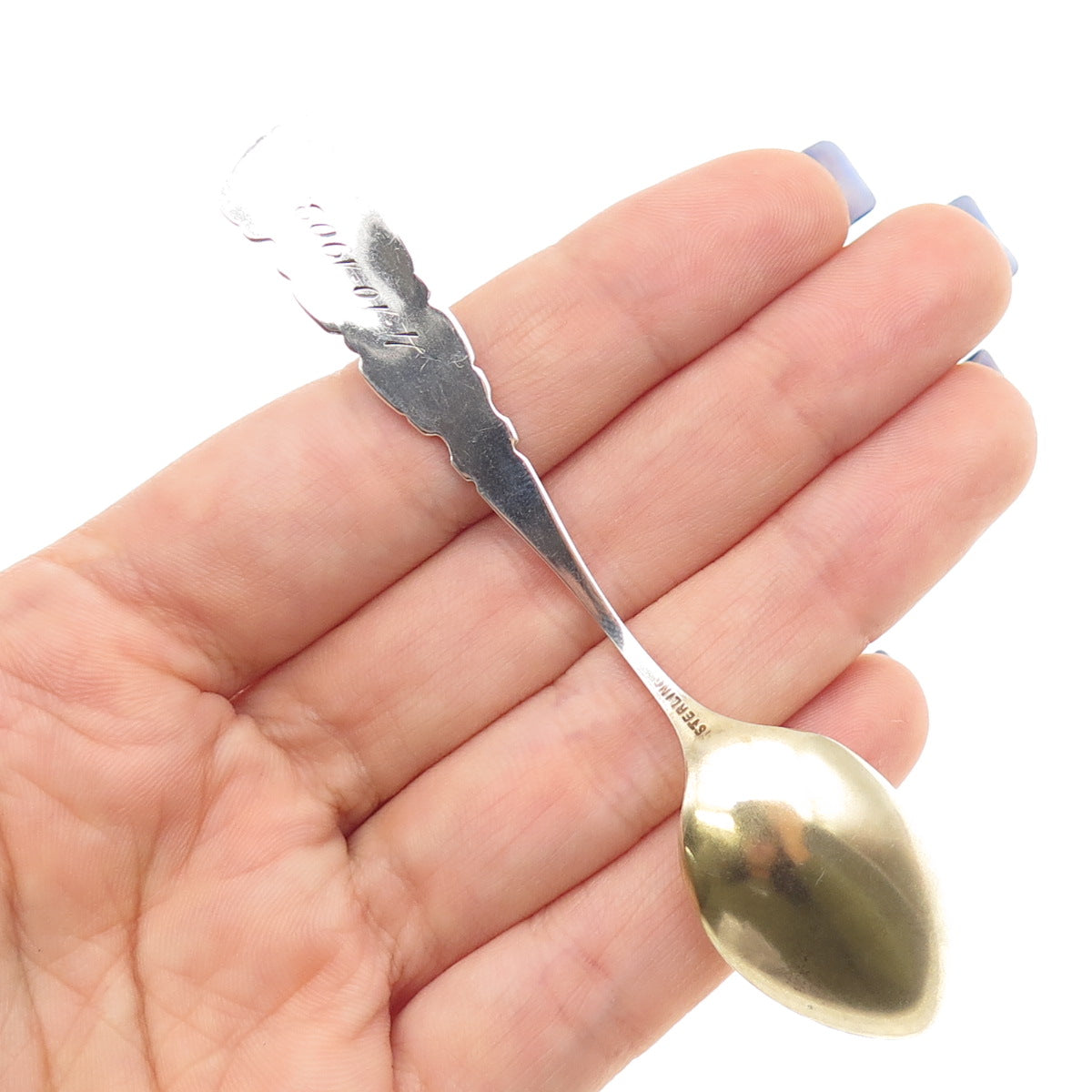 925 Sterling Silver Antique Art Deco Milwaukee Wisconsin Coffee Spoon