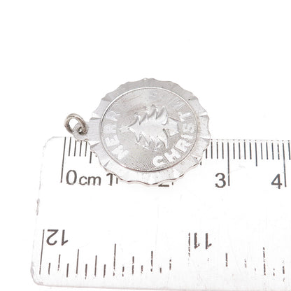 925 Sterling Silver Vintage Merry Christmas Tree Charm Pendant