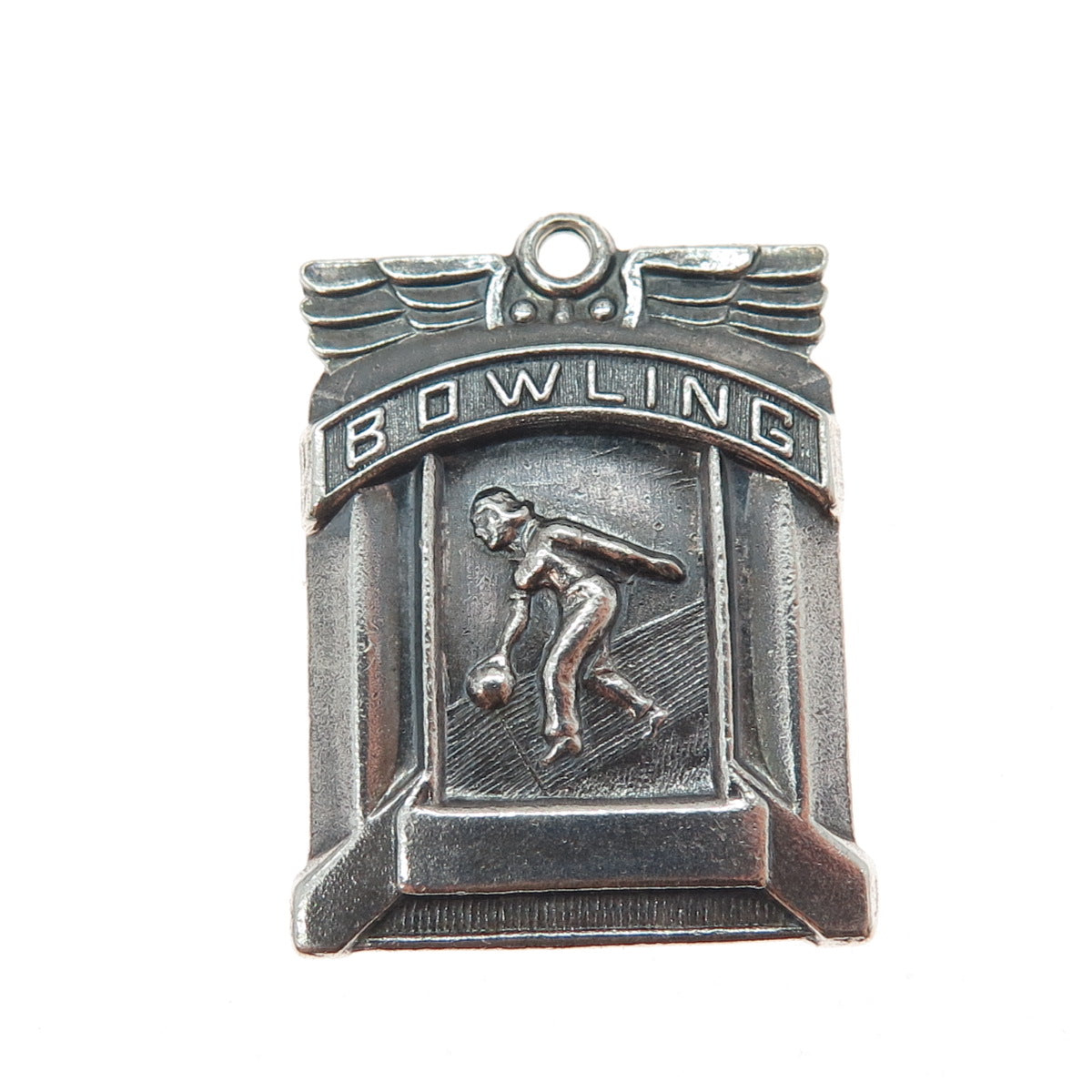 925 Sterling Silver Vintage KAAG Bowling MCWBA High Game Award Pendant