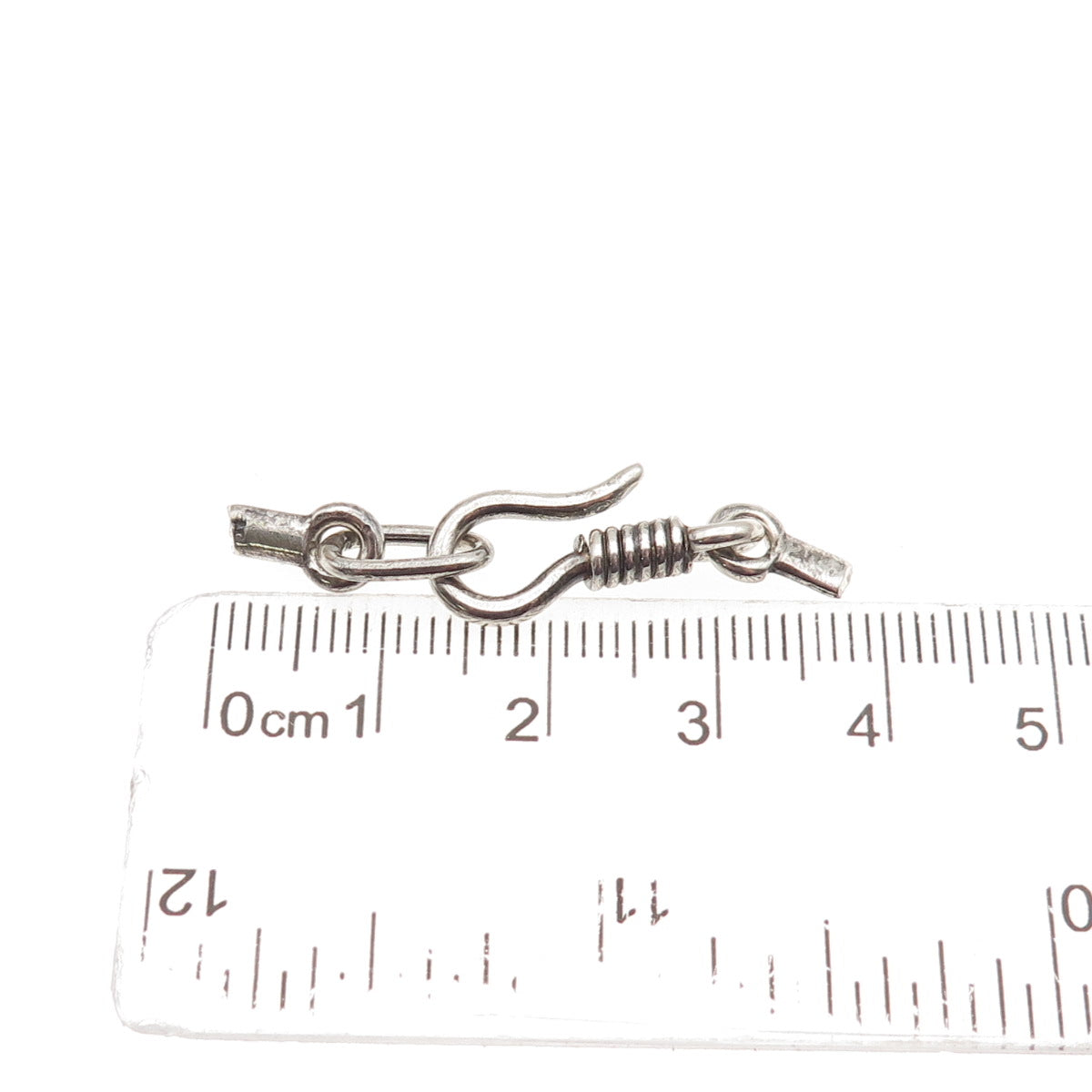 925 Sterling Silver Vintage Hook Lock Clasp Necklace Ends