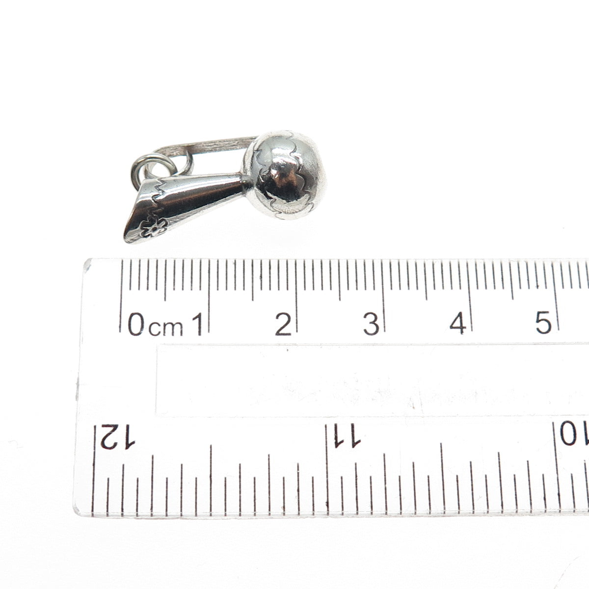 Old Pawn 925 Sterling Silver Vintage Southwestern Pitcher Mini 3D Charm Pendant