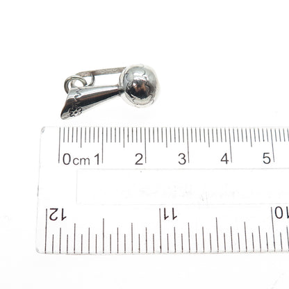 Old Pawn 925 Sterling Silver Vintage Southwestern Pitcher Mini 3D Charm Pendant