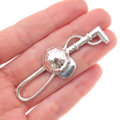 925 Sterling Silver Vintage Jockey Cap & Horse Riding Crop Pin Brooch