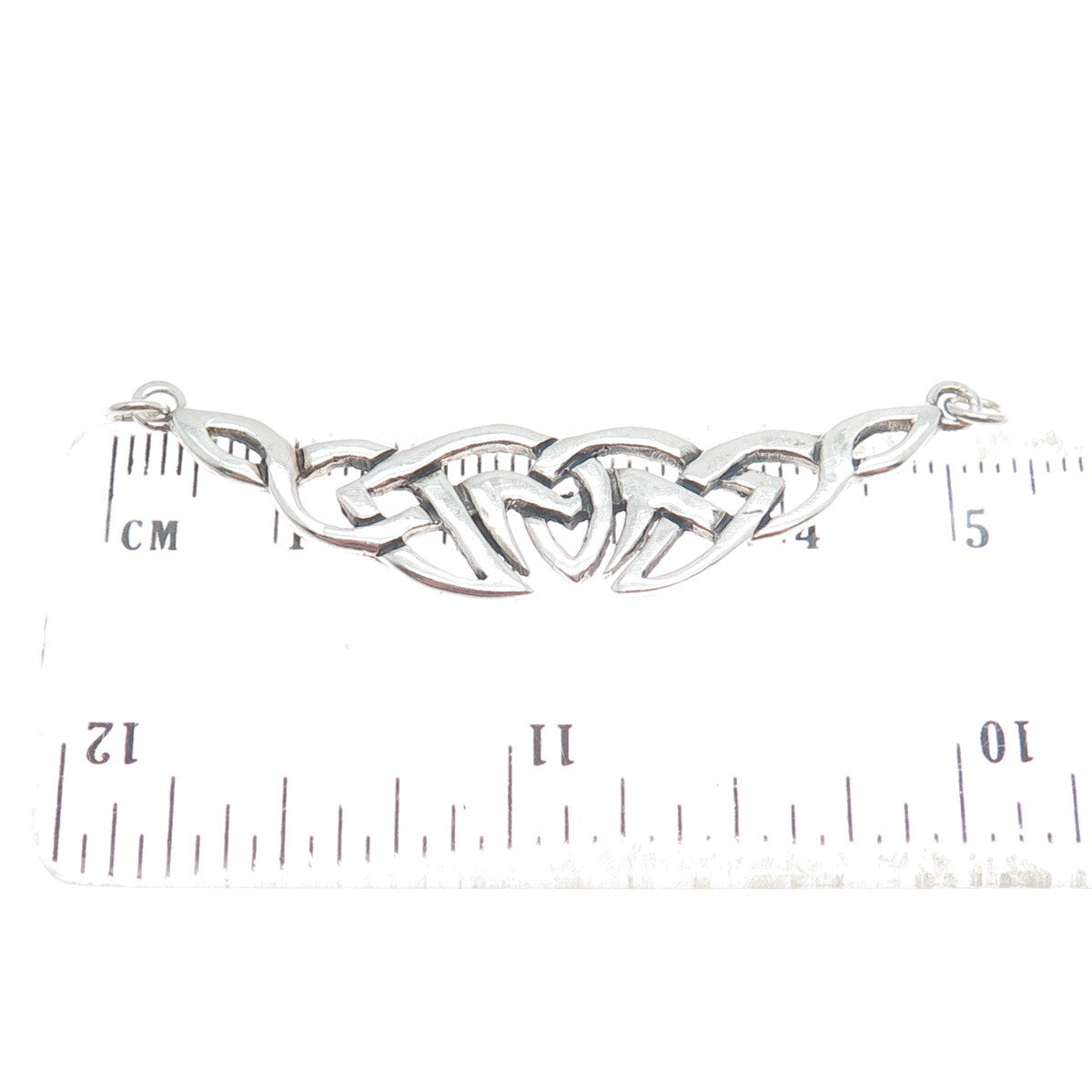925 Sterling Silver Vintage Celtic Knot Centerpiece Pendant