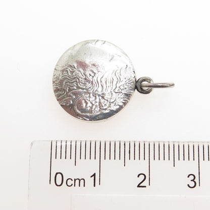 925 Sterling Silver Vintage "Morgan Dollar" Coin Replica Pendant