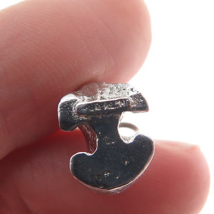 925 Sterling Silver Vintage Fur Seal 3D Charm Pendant