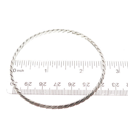 Tiffany & Co. 925 Sterling Silver Antique Art Deco Twisted Bangle Bracelet 8"