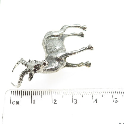 925 Sterling Silver Vintage Italy Impala Table Figurine