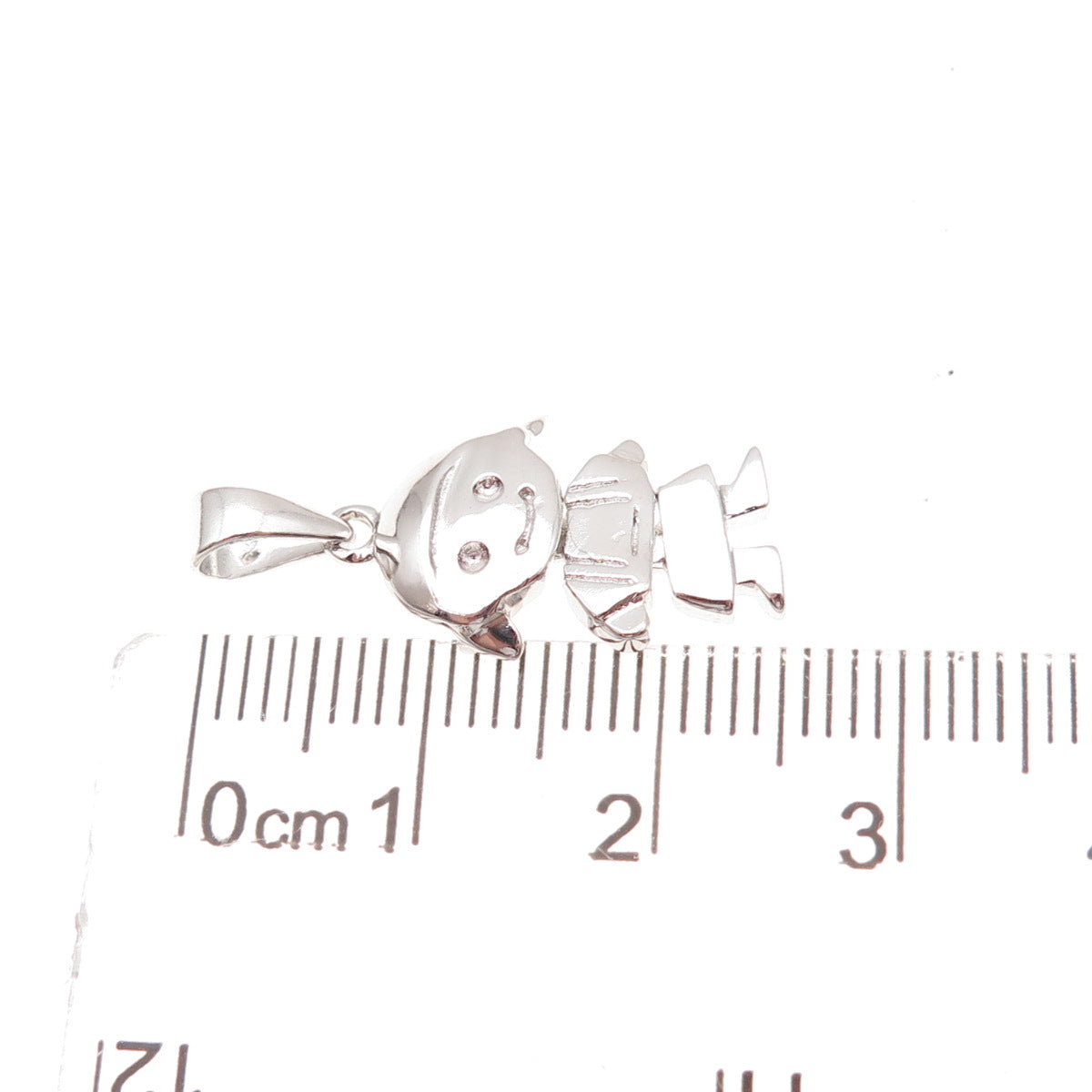 925 Sterling Silver Girl Charm Pendant