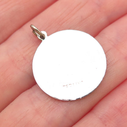 925 Sterling Silver Vintage Star of David Judaica Charm Pendant