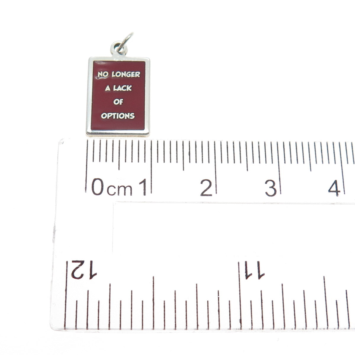 925 Sterling Silver Enamel No Longer A Lack Of Options Minimalist Charm Pendant